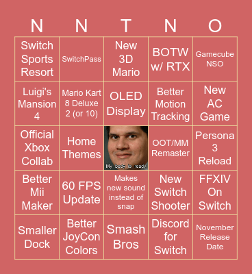 Switch 2 Direct Bingo Card