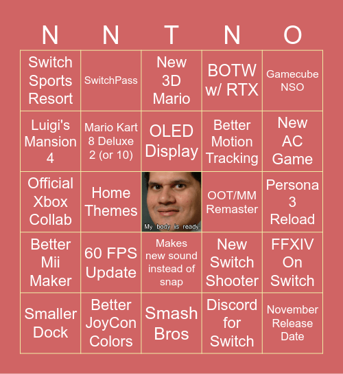 Switch 2 Direct Bingo Card