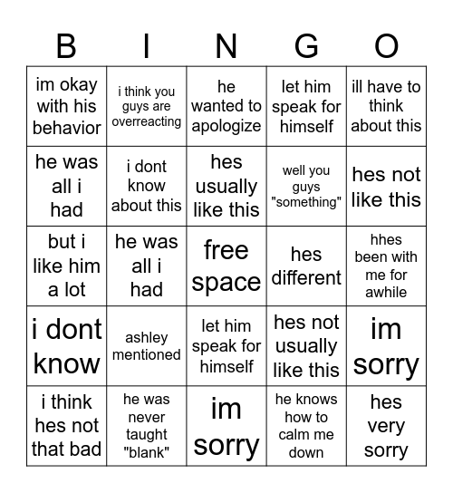 unlives drama bingo Card