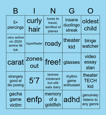 dylan bingo! Bingo Card