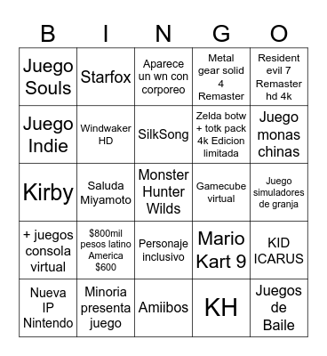 Bingo Direct Bingo Card