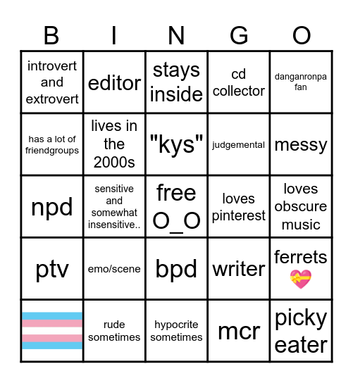 ^__^ Bingo Card