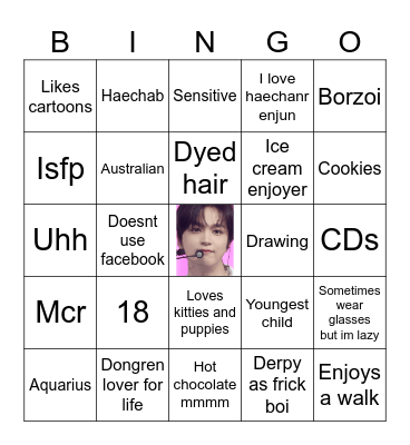Ollie epic Bingo Card