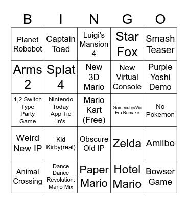 bleh Bingo Card