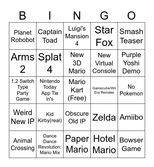 bleh Bingo Card