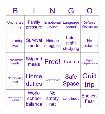 Lessons From The Trenches Bingo Card