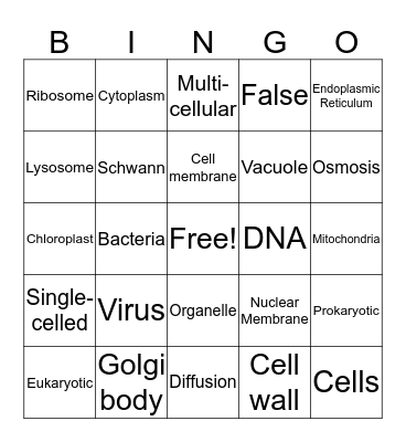 Cell Bingo Card