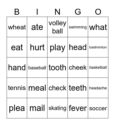 4/2 BINGO Card