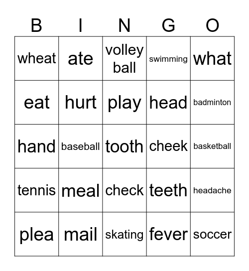 4/2 BINGO Card