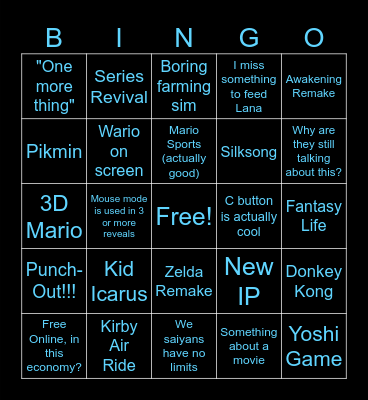 SWITCH 2 DIRECT COPE BINGO Card