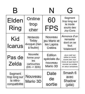Bingo Switch 2 Bingo Card
