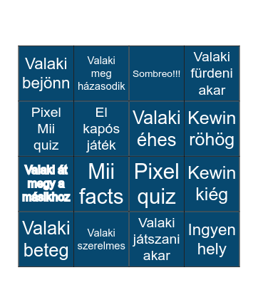 ELFALVA BINGÓ 2 Bingo Card