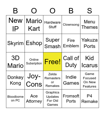 NS2 Bingo Card