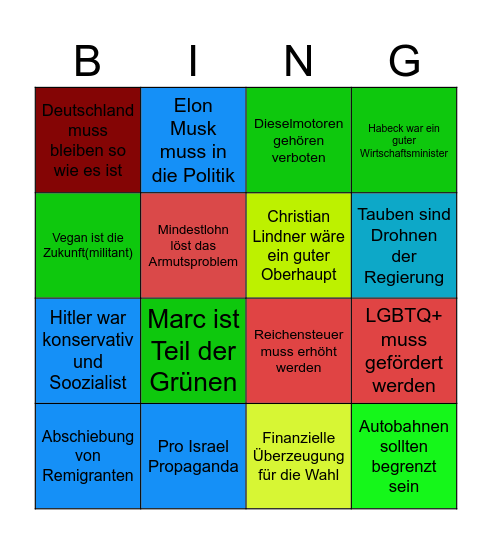 VIP mit Shanshan Bingo Card