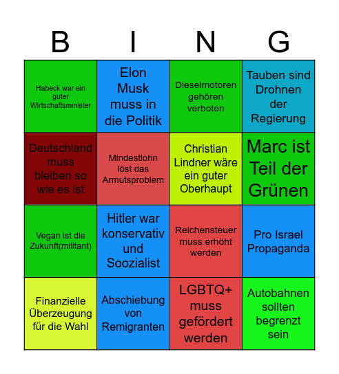 VIP mit Shanshan Bingo Card