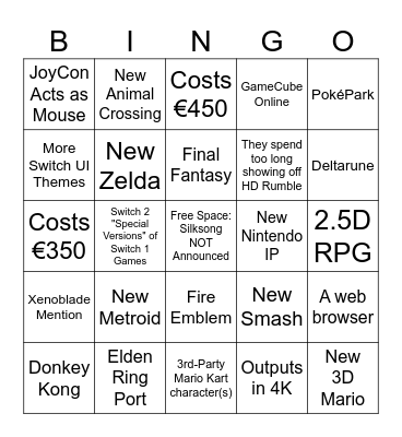 DU Sci-Fi Direct Bingo Card