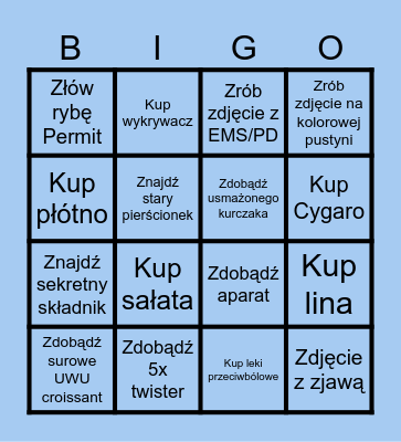 Bingo Nova Bingo Card