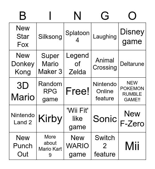 Bingo Card