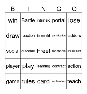 Ready Player One! Bingo Card