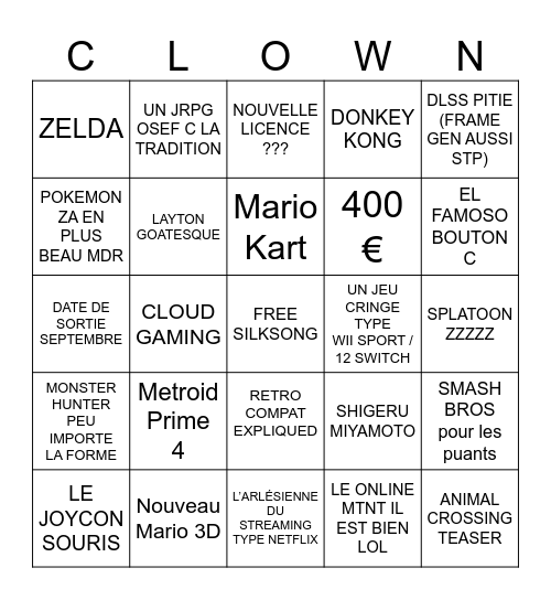 SWITCH 2 SILKSONG DAY Bingo Card