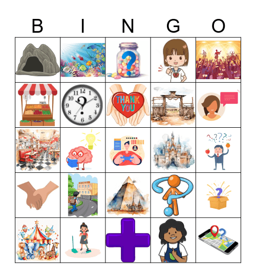 Bingo Junior Lesson 10 Bingo Card