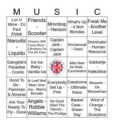 Ronde 2 #2 Bingo Card