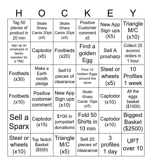 April Showers Bingo Card