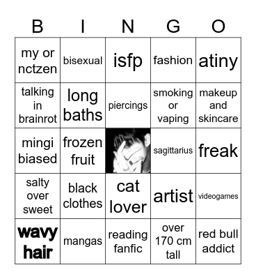 min twin Bingo Card