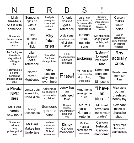 I'm surrounded by idiots Bingo Card