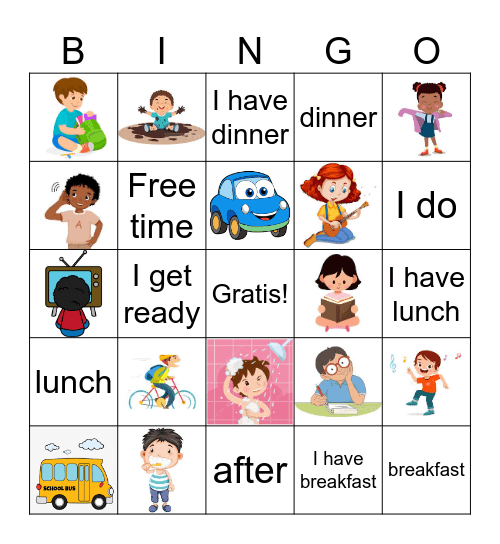 Mis Actividades Bingo Card