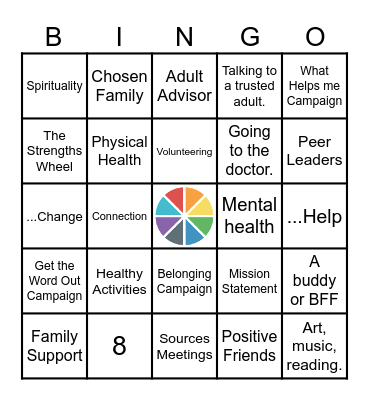 LC Sources of Strength Bingo Card