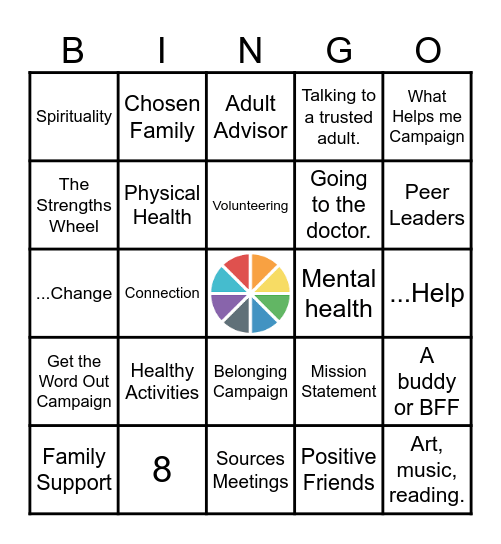 LC Sources of Strength Bingo Card