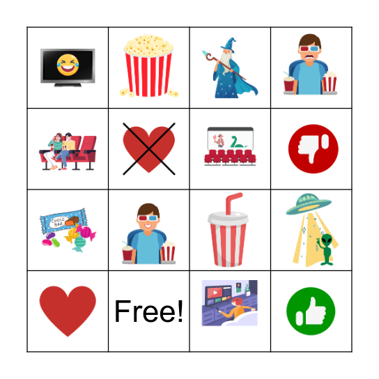 Les Films Bingo Card