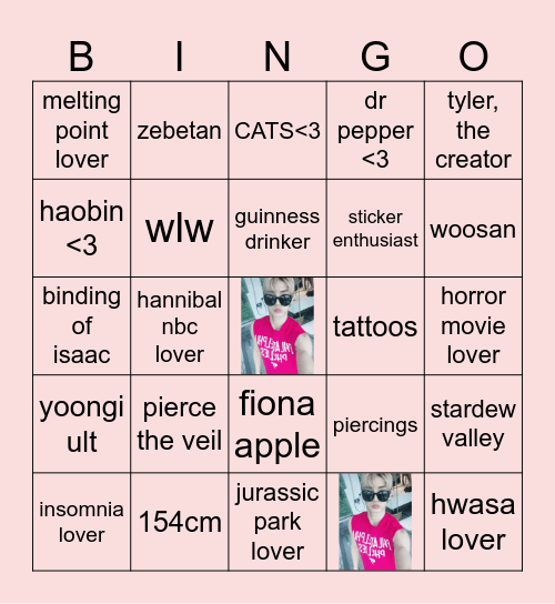 teejies bingo Card