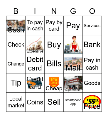 Shopping Bingo Card