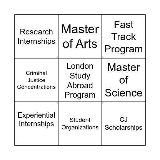 Ask About Bingo! Bingo Card