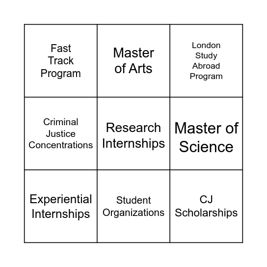 Ask About Bingo! Bingo Card