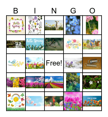 Spring Has Sprung Bingo Card