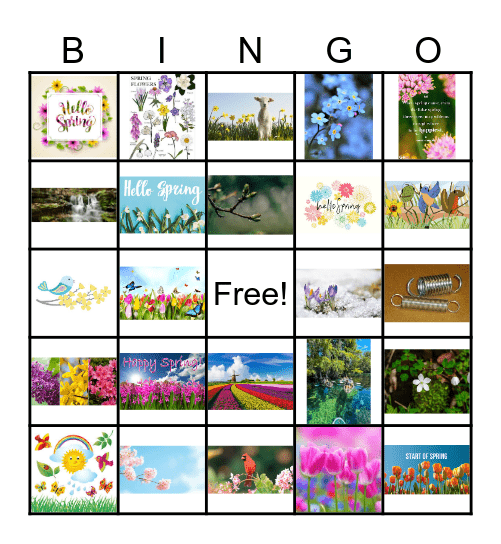 Spring Has Sprung Bingo Card
