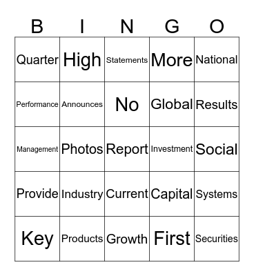 Transferable Journalism Bingo Card