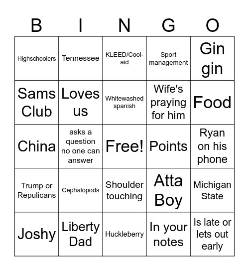 ECON110 Edited Verizon Bingo Card