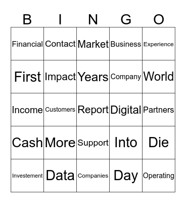 Transferable Journalism Bingo Card