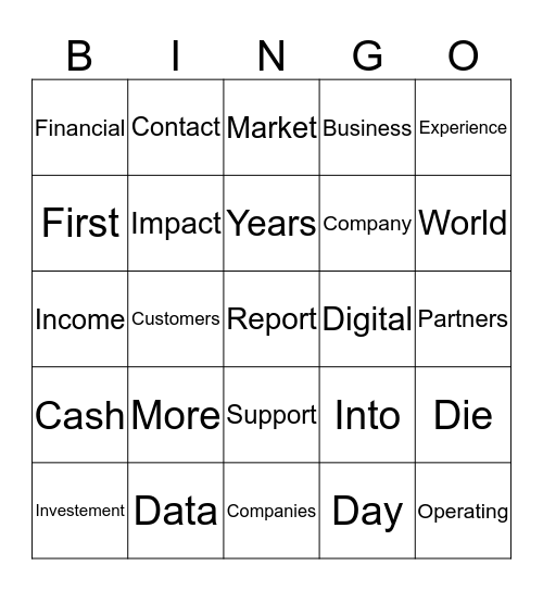 Transferable Journalism Bingo Card