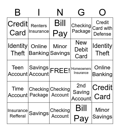 Teller Bingo Card