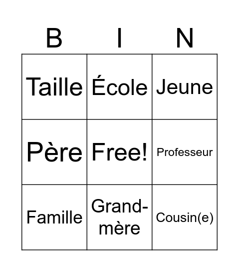 Limoges ! Bingo Card