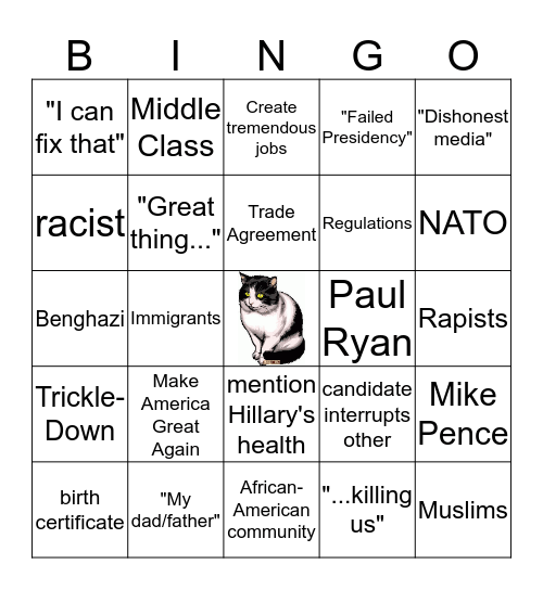 Debacle #2- Hot Mic Edition Bingo Card