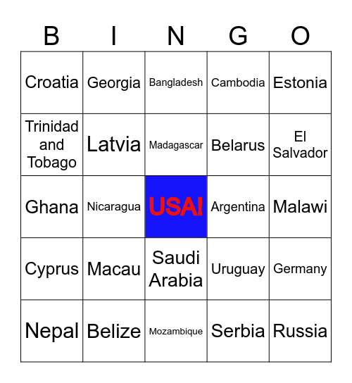 Liberation Day Tariff Bingo Card