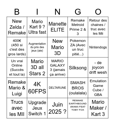 MODERN PATAYA SWITCH 2 Bingo Card