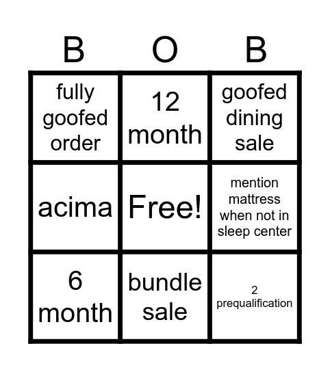 Bingo Card
