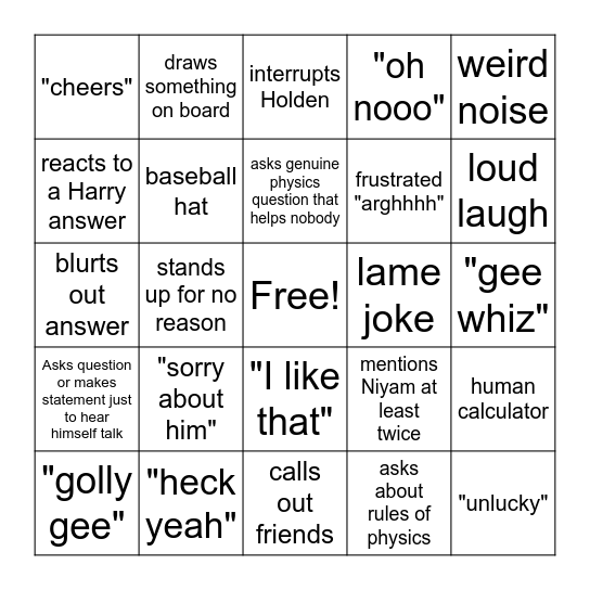 Lingo (Lawson Bingo) Bingo Card